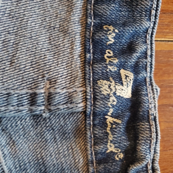 7 For All Mankind A Pocket Boot Cut Jeans  Blue Medium Wash Denim Y2K Size 31 - Picture 5 of 10